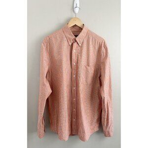 Eddie Bauer Shirt Mens Large‎ Tall Striped Button Up Long Sleeve Preppy